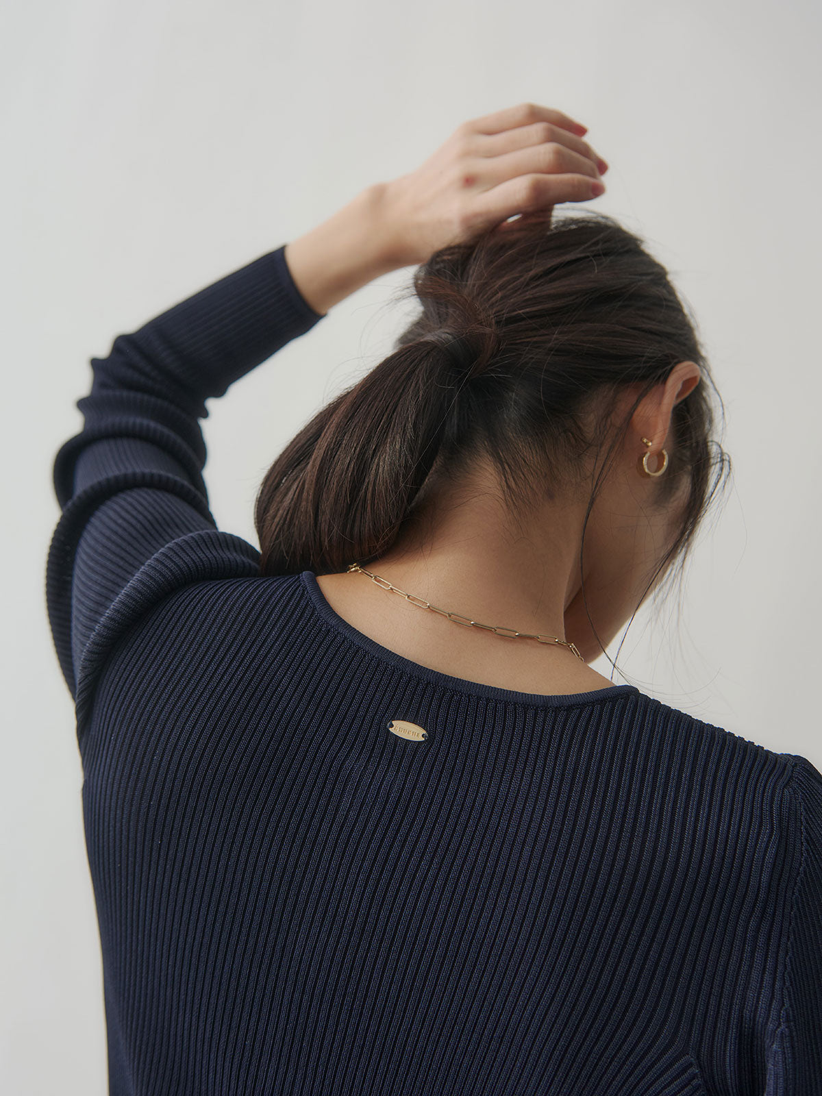 リュクスビスコースリブニットカーディガン