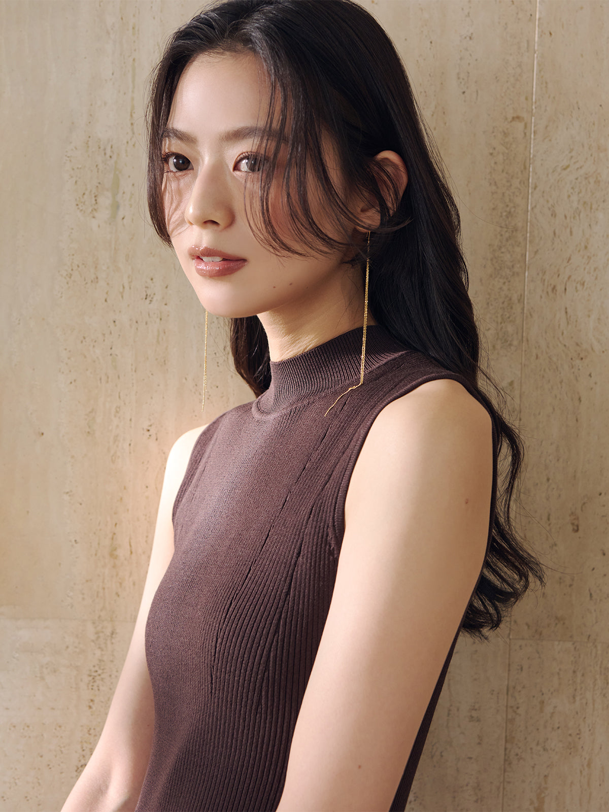 セミマーメイドニットワンピース