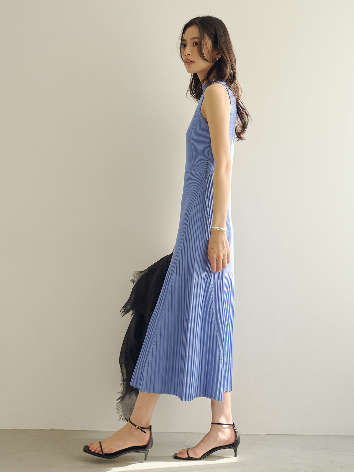 セミマーメイドニットワンピース