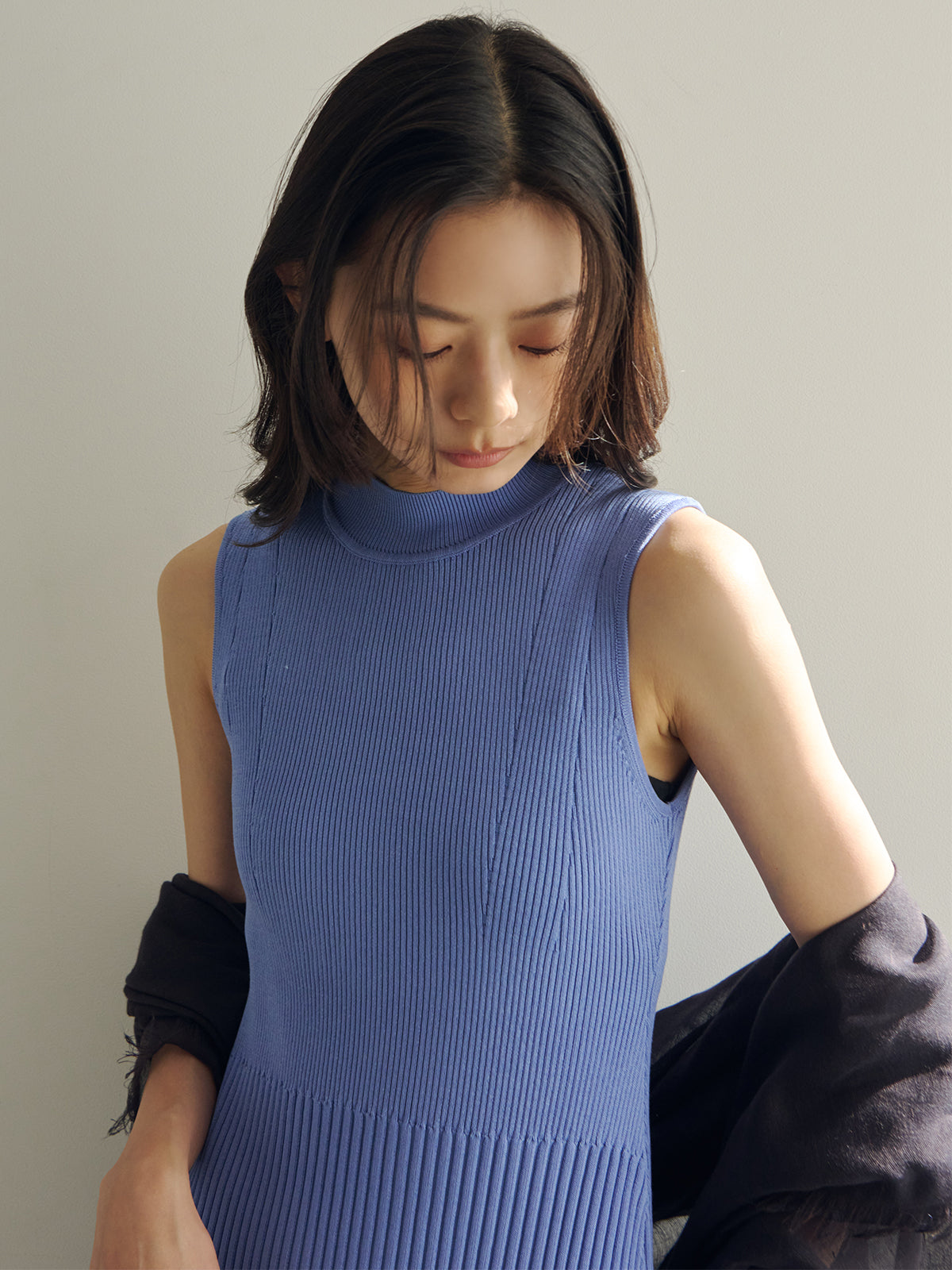 セミマーメイドニットワンピース