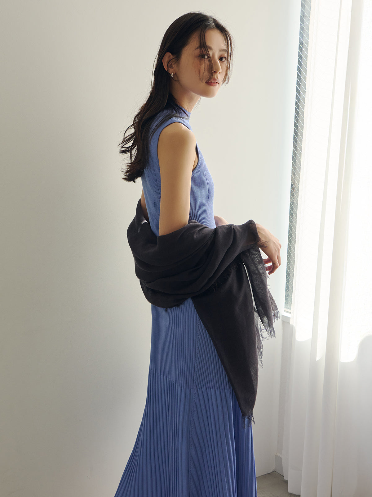 セミマーメイドニットワンピース