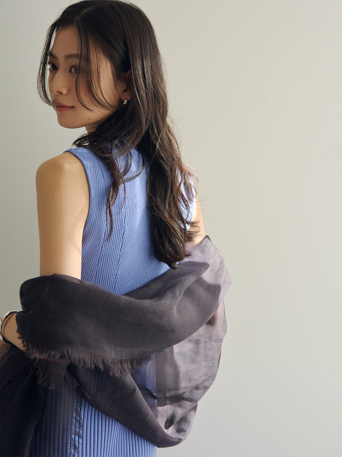 セミマーメイドニットワンピース