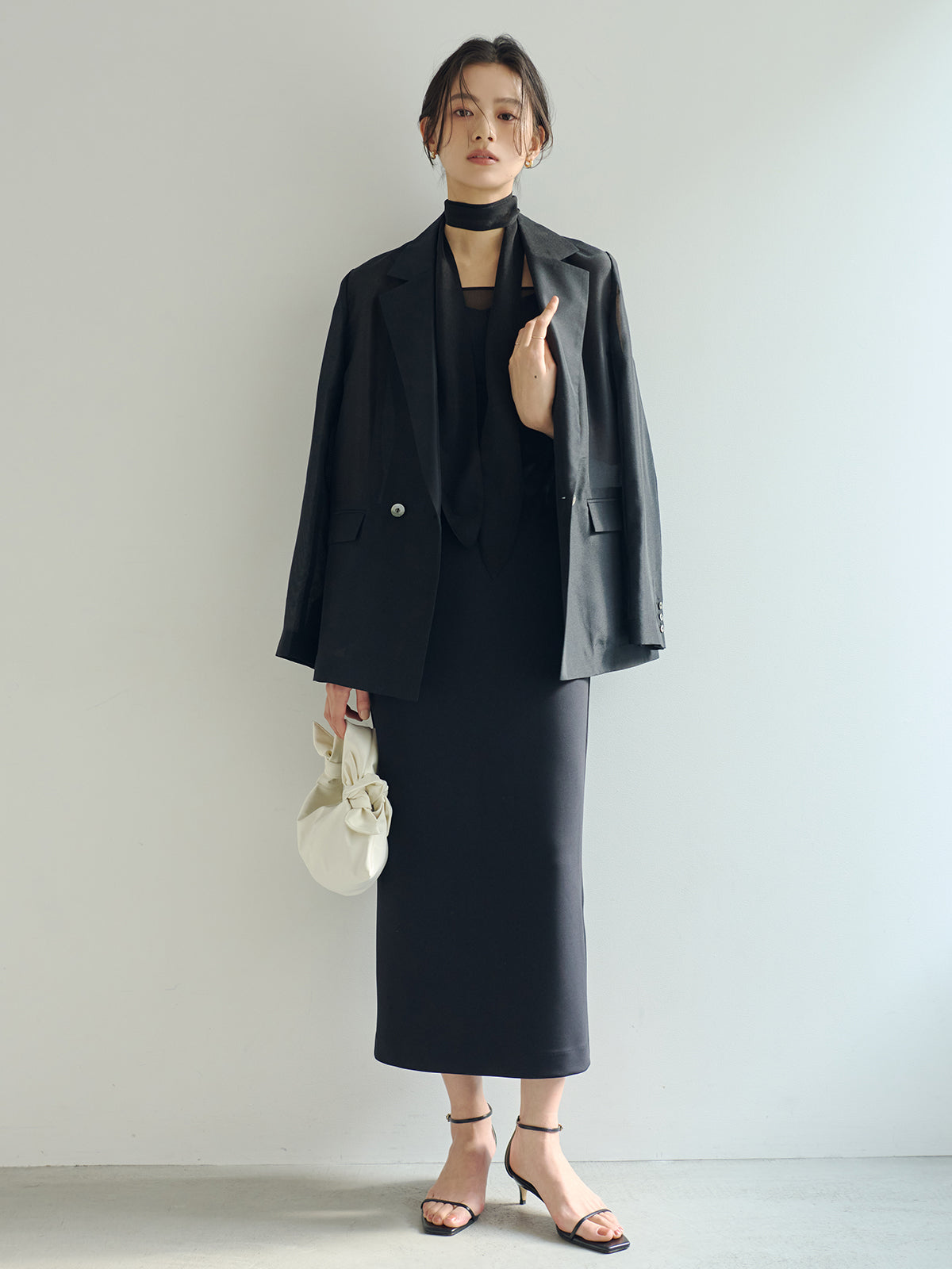 シアーレイヤーキャミワンピース