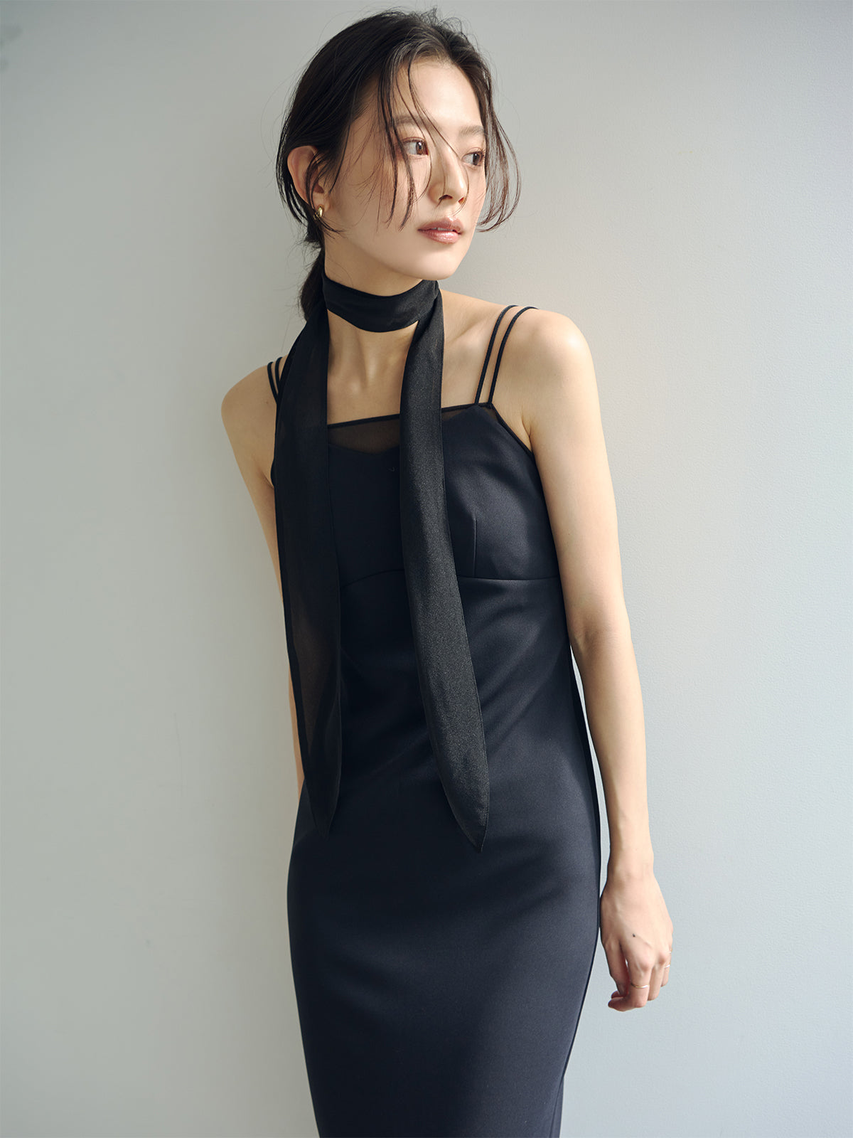 SLV925 ムーンフープピアス small