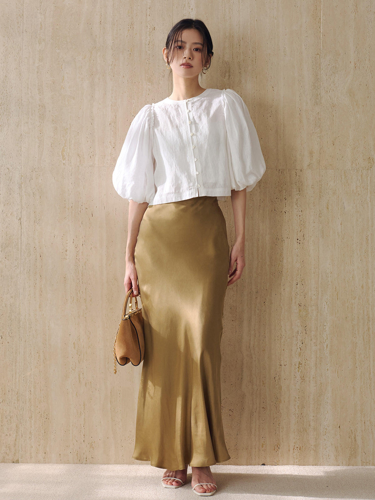 2wayパフブラウス