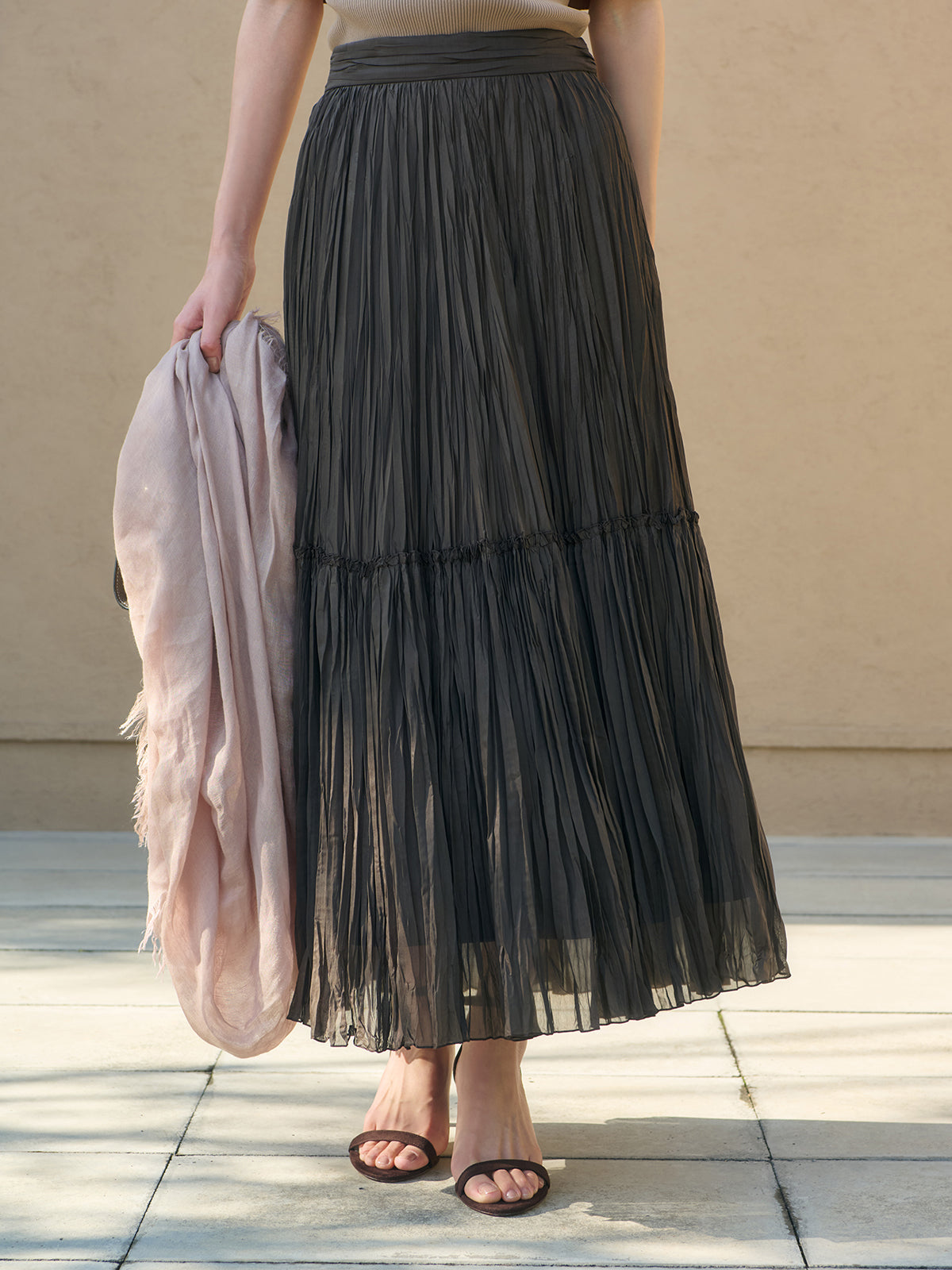 エアリーワッシャープリーツスカート