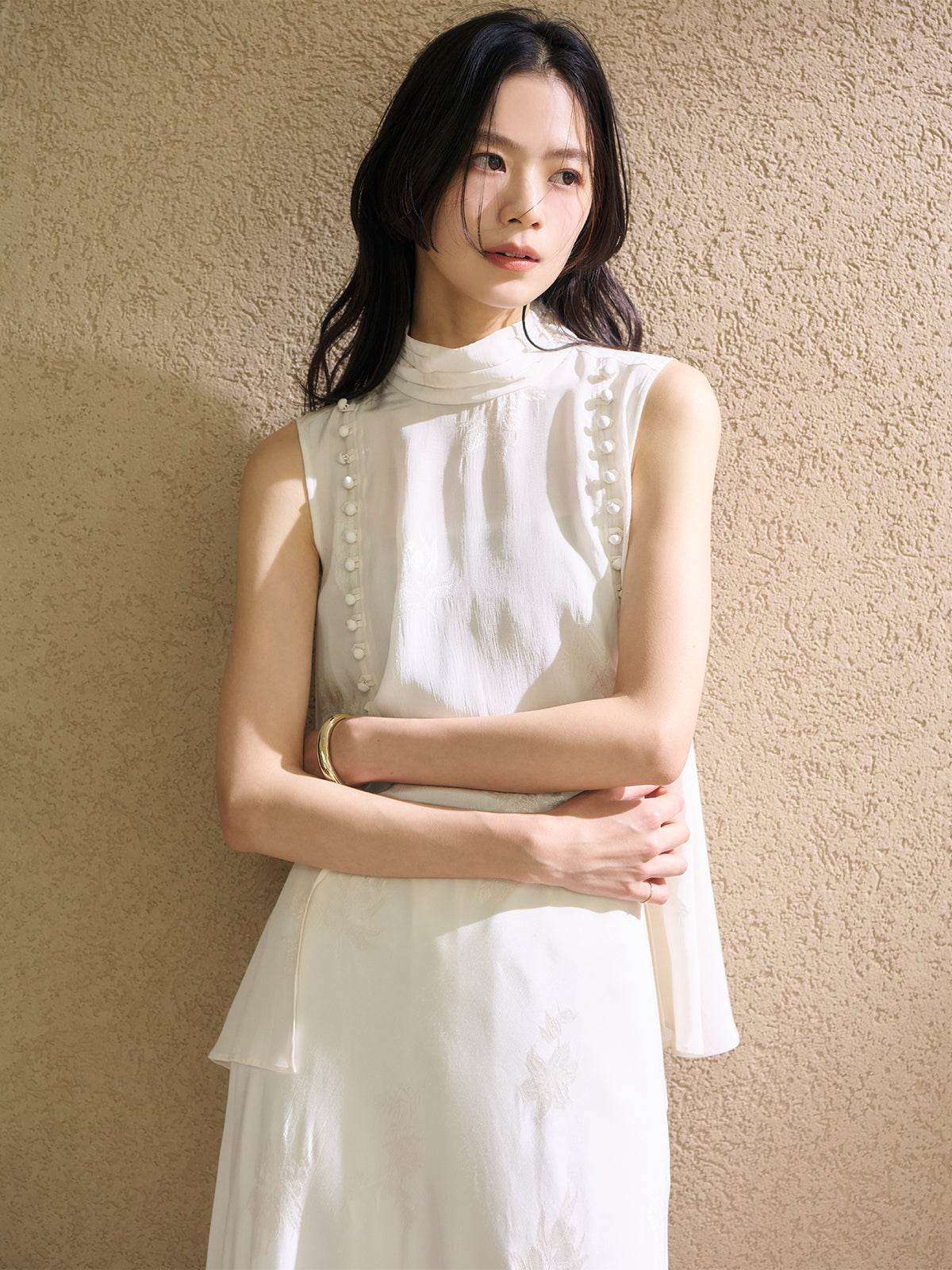 ブーケジャカードブラウス