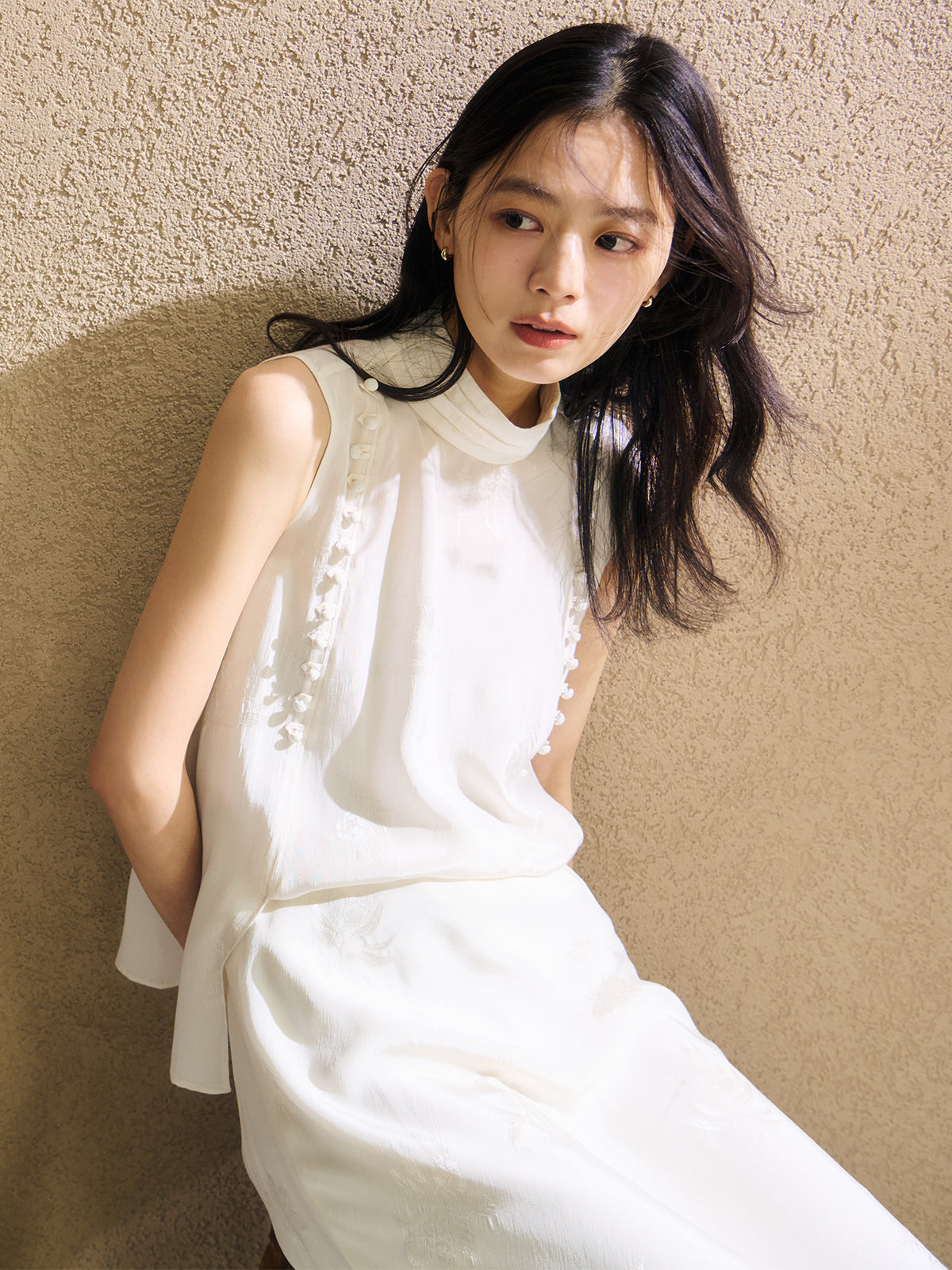 ブーケジャカードブラウス