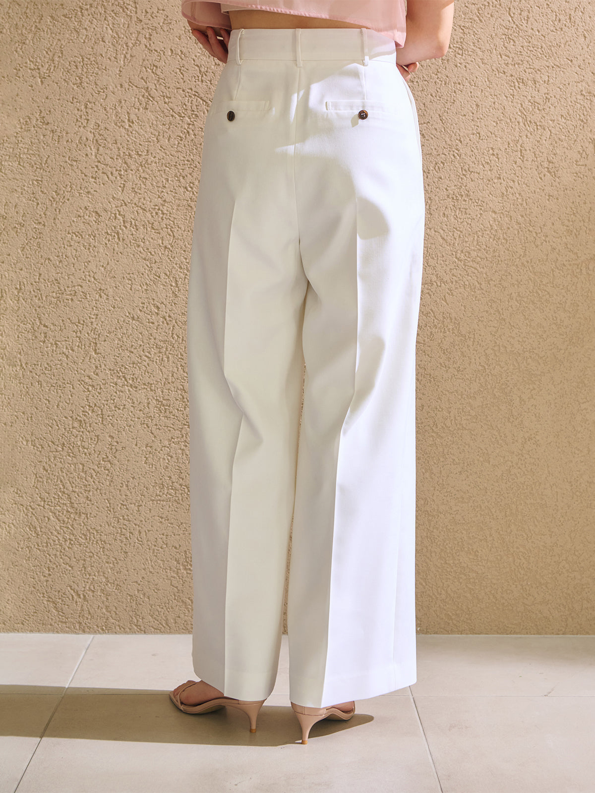 センタースリットワイドパンツ