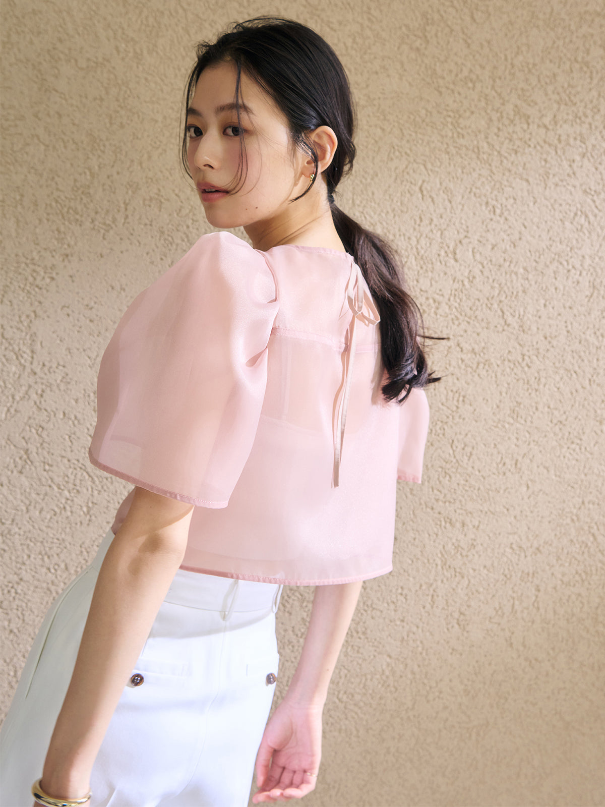 センタースリットワイドパンツ