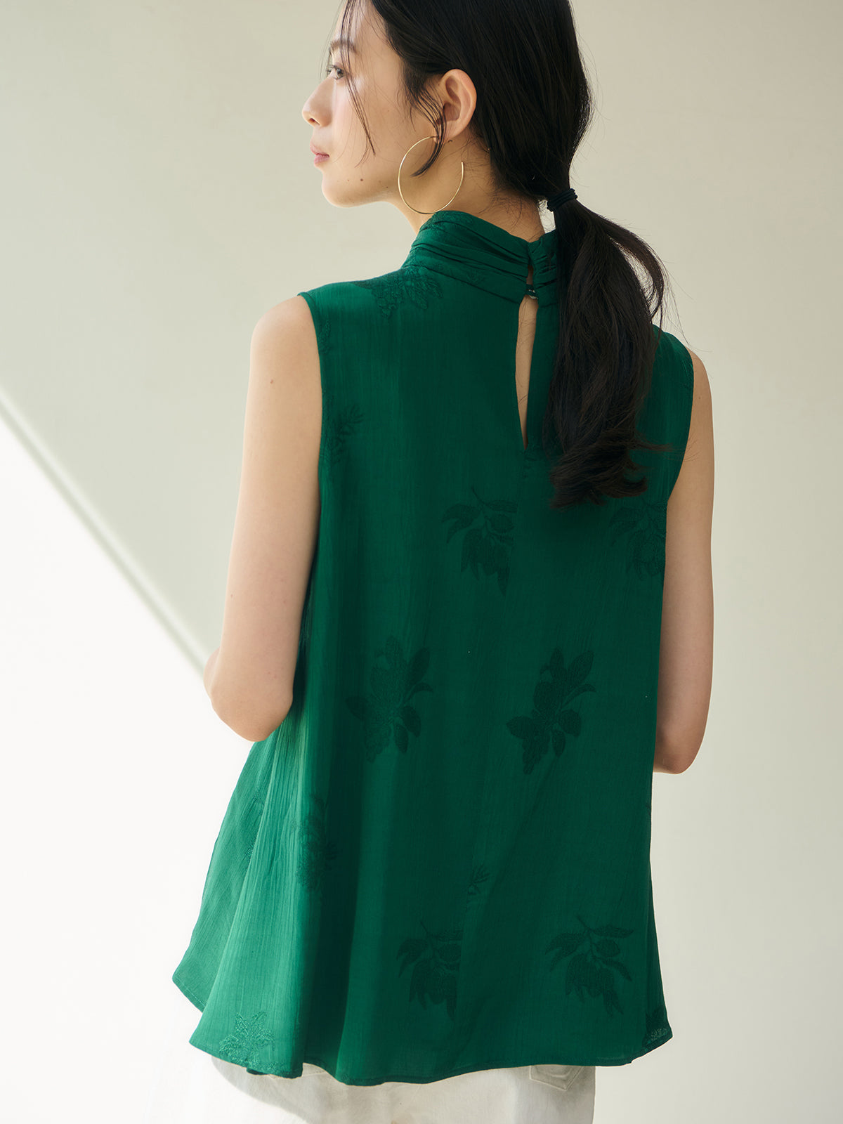 ブーケジャカードブラウス