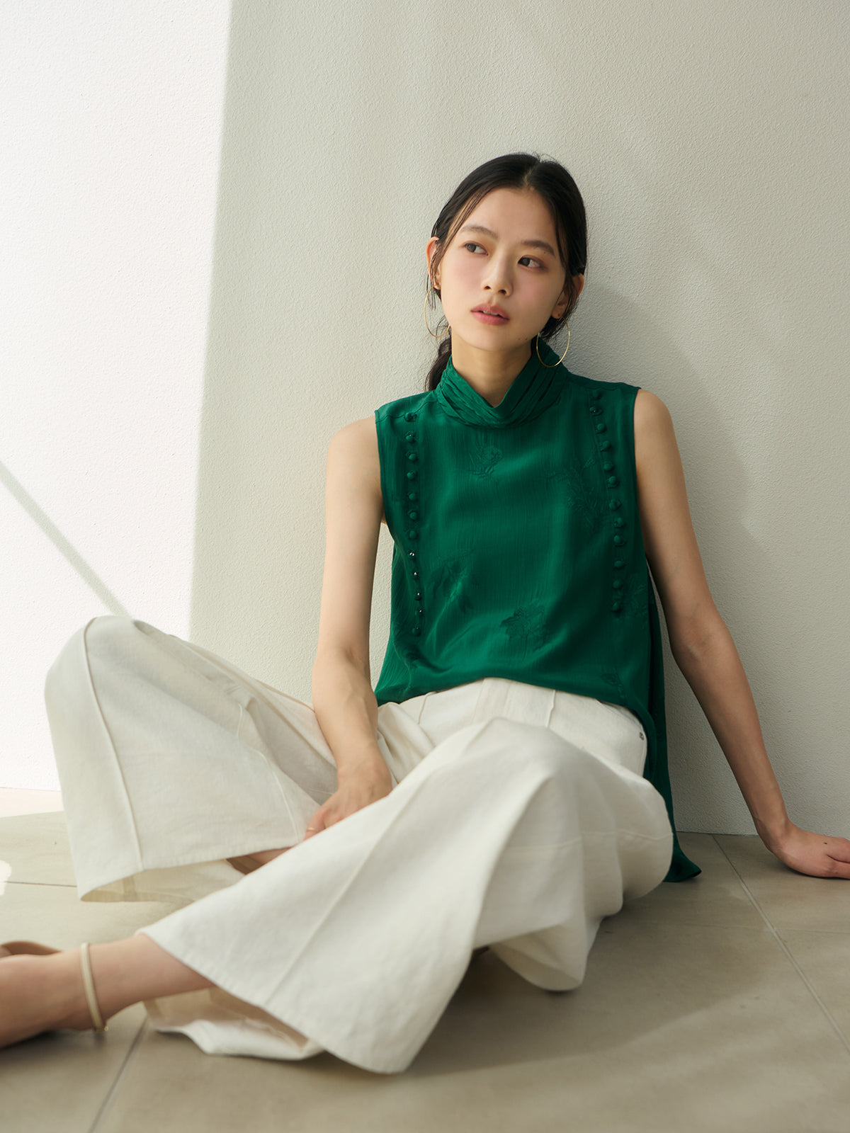 ブーケジャカードブラウス