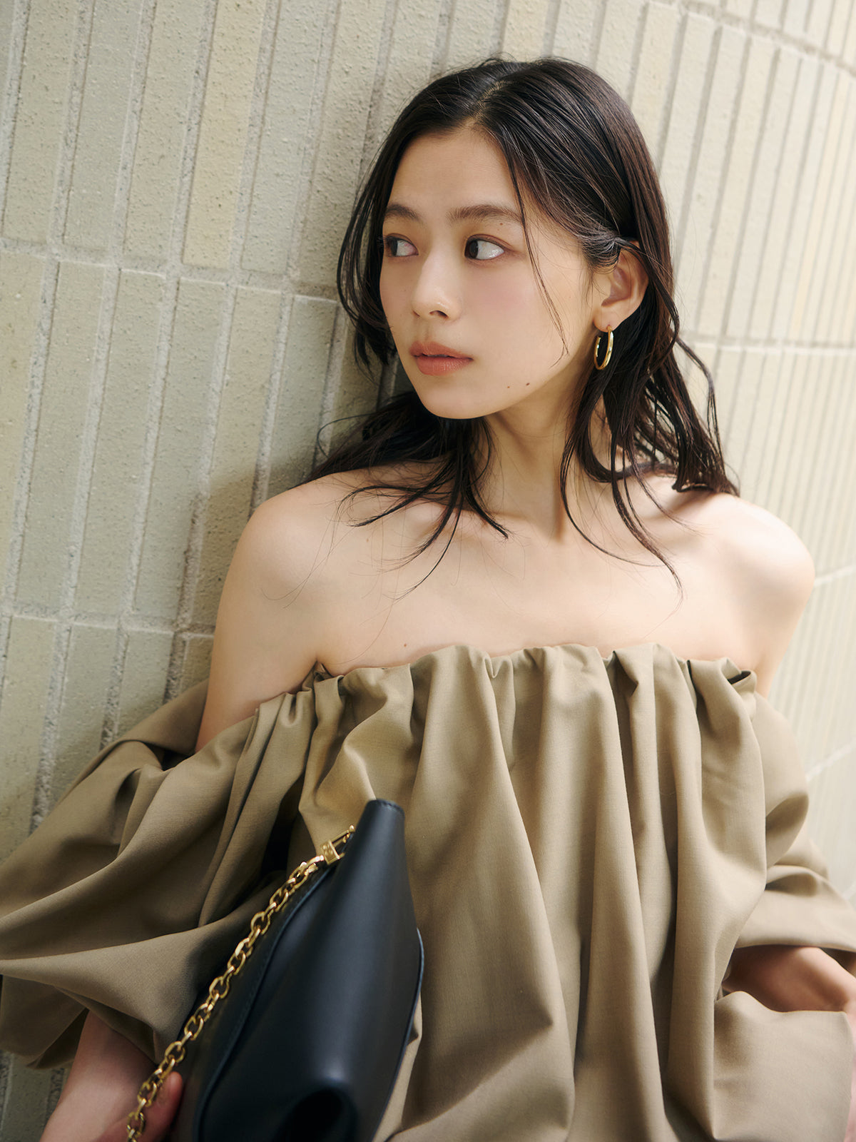 蓬鬆氣球袖襯衫