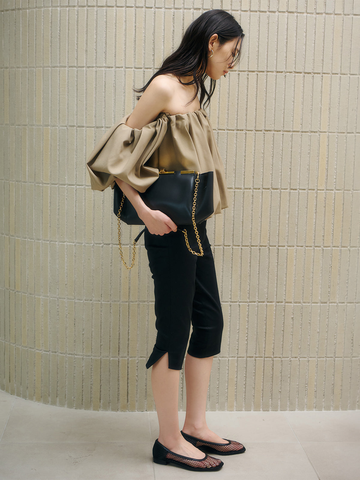 コットンカプリパンツ