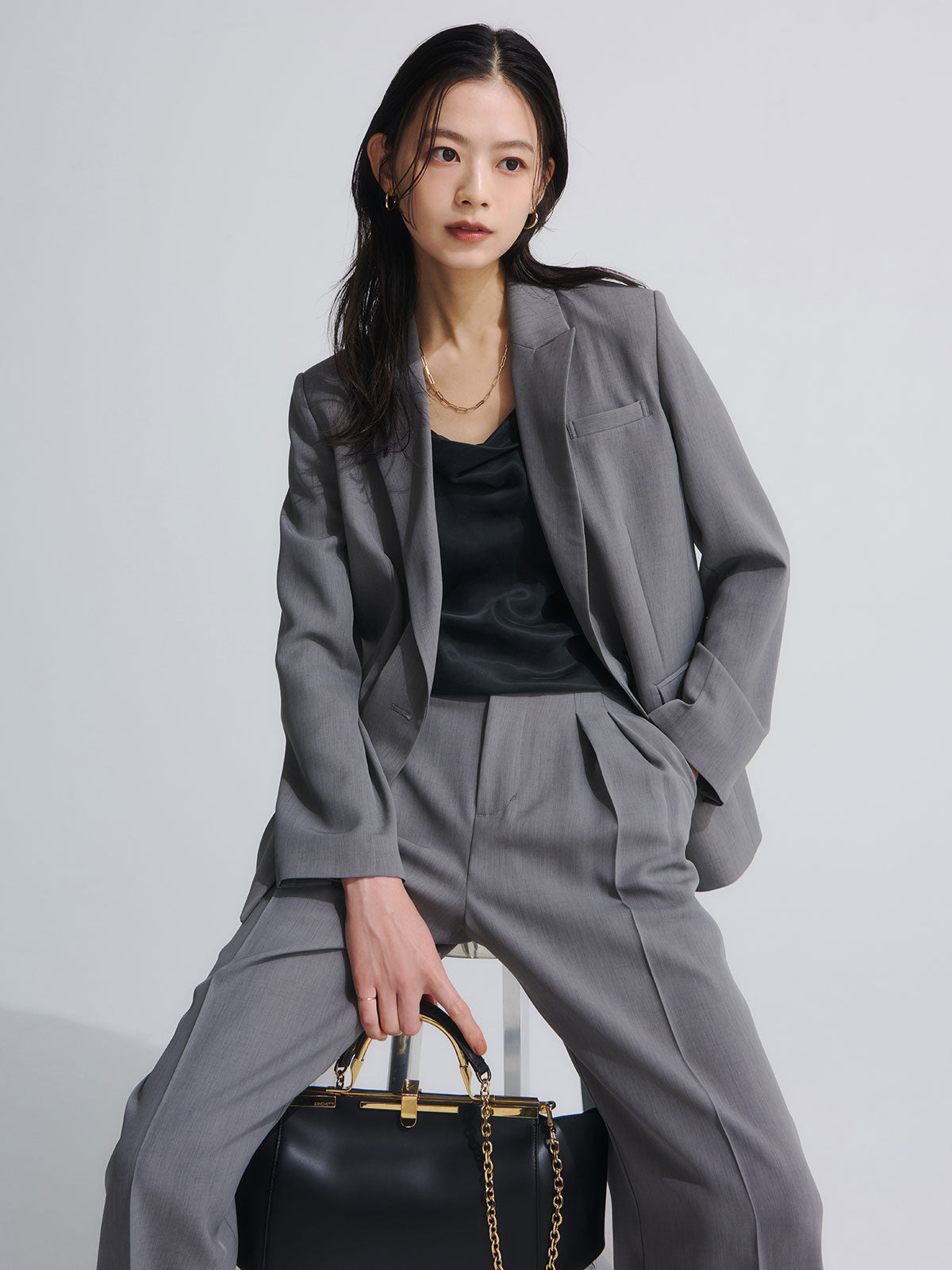 Fibril Satin Drape Camisole