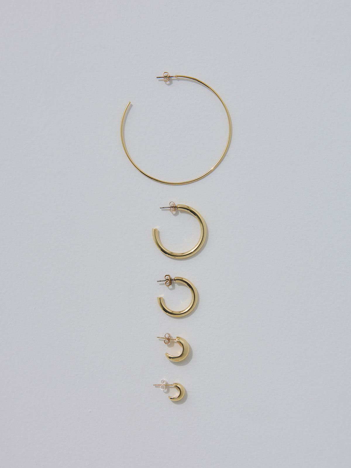 SLV925 月亮圈耳環 中款