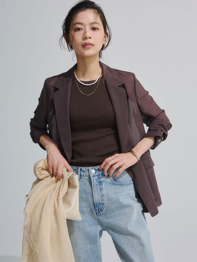 Wide leg denim