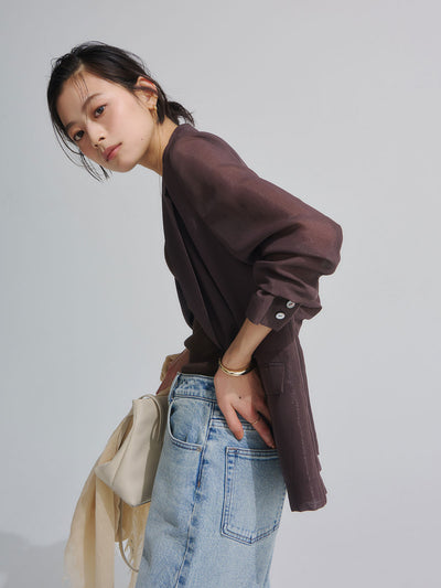 Wide leg denim