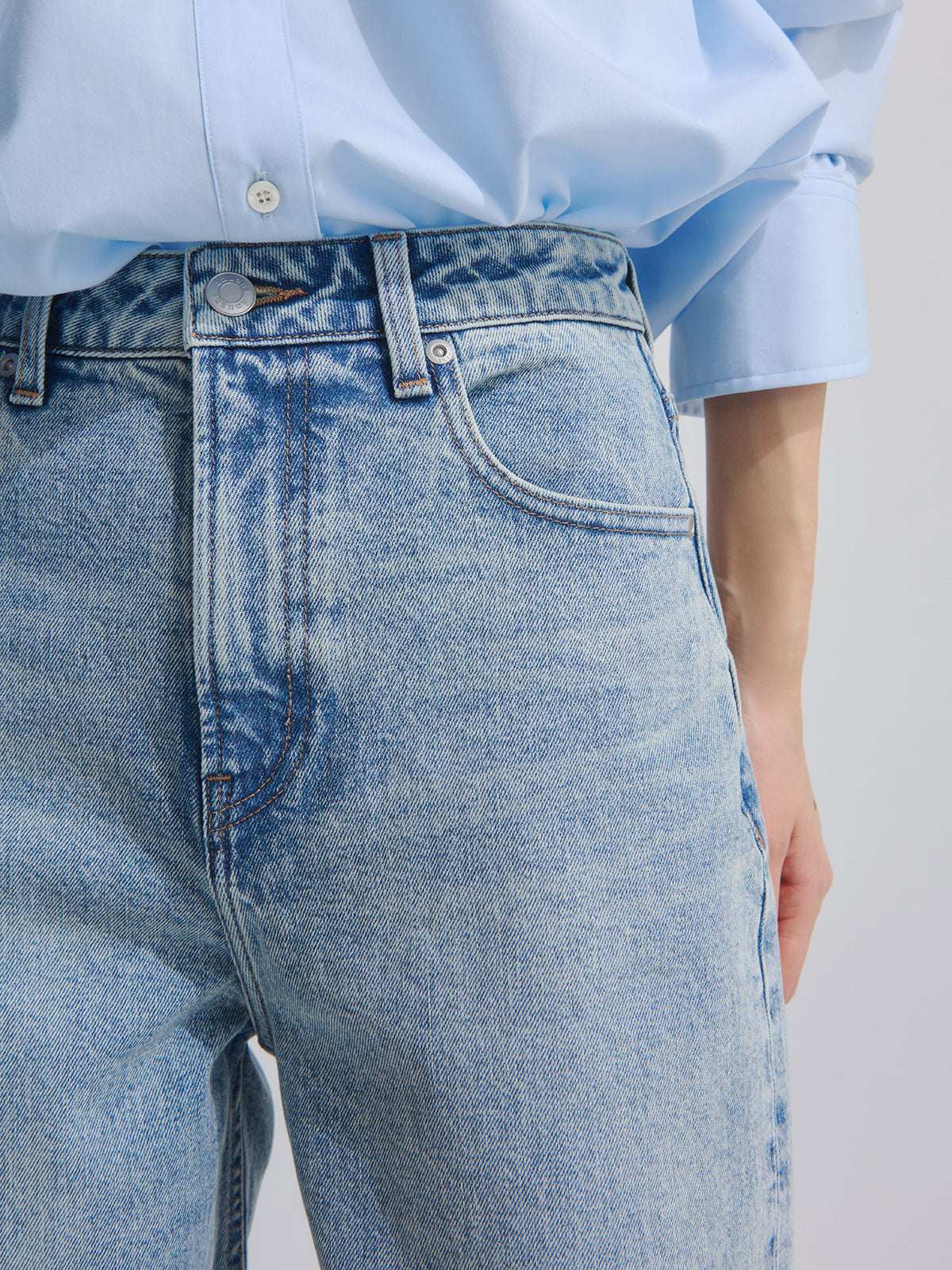 anuans 26SS Boys fit denim ライトブルー サイズ2 Boys fit denim