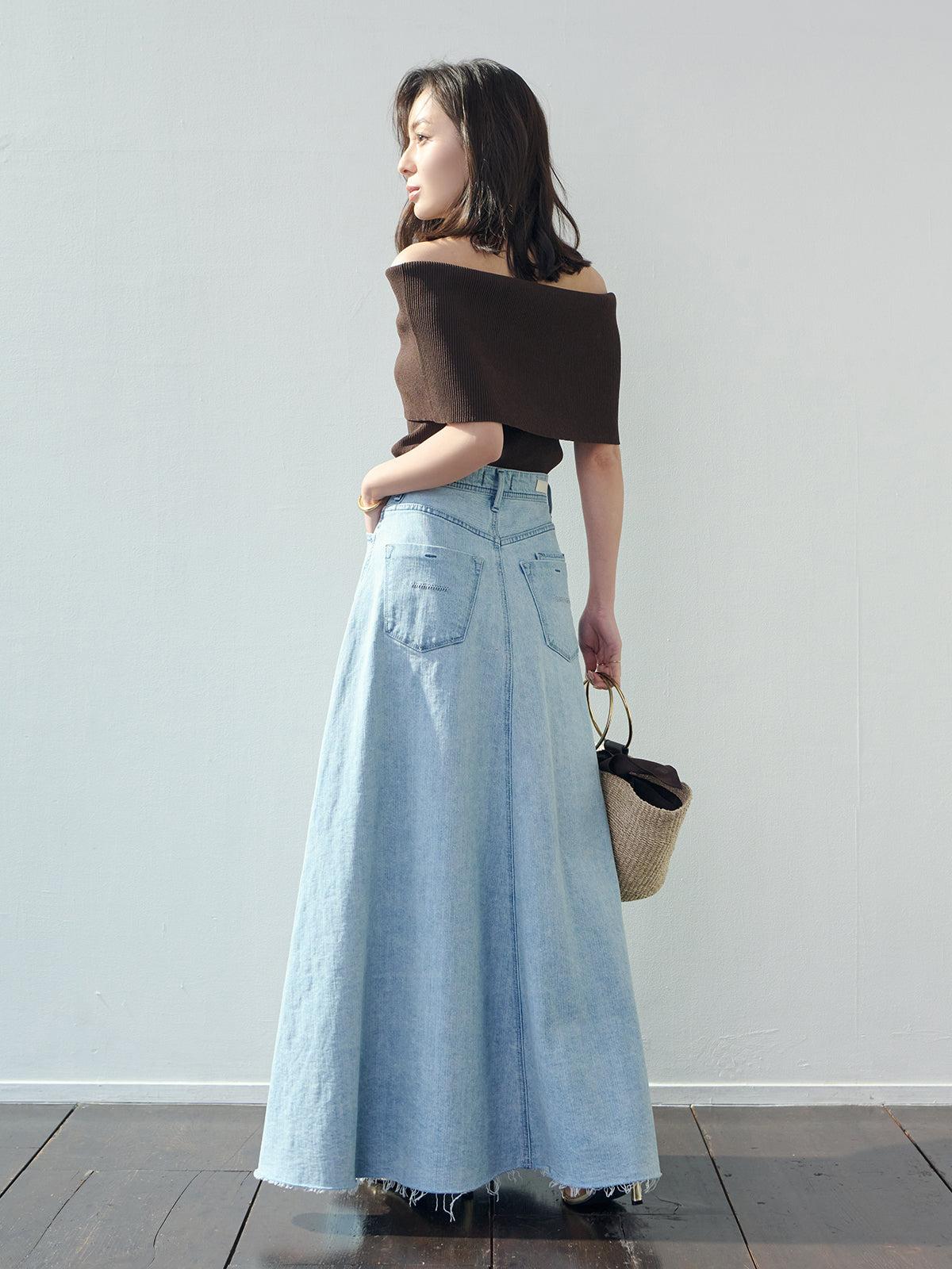 【YANUK×ánuans】Volume Flare Skirt / CIC