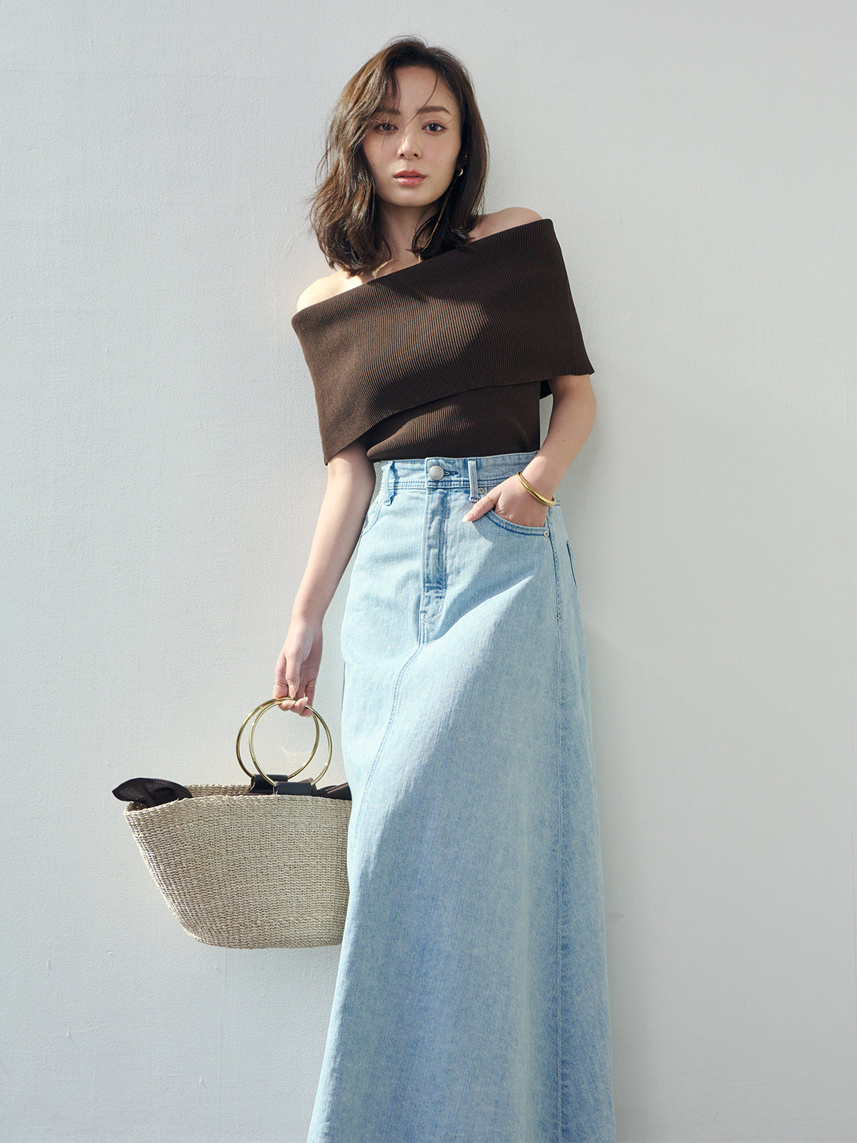 【YANUK×ánuans】Volume Flare Skirt / CIC