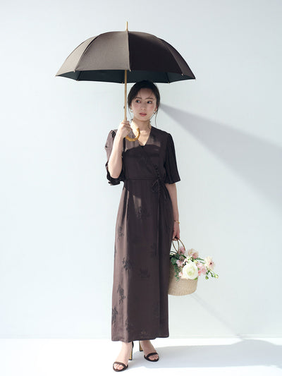 【untule×ánuans】コラボレーション日傘(長傘/S) BROWN