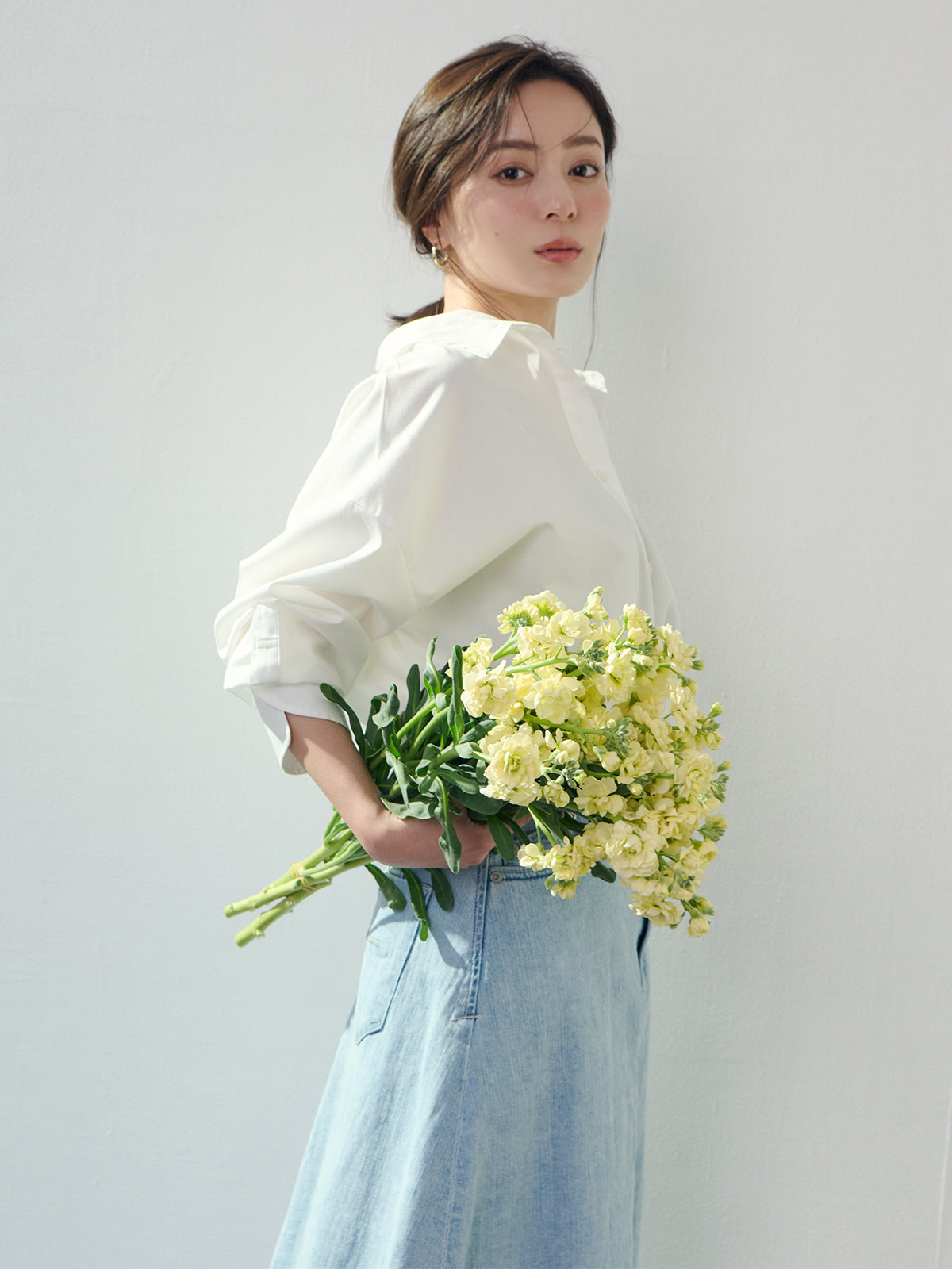 【YANUK×ánuans】Volume Flare Skirt / CIC