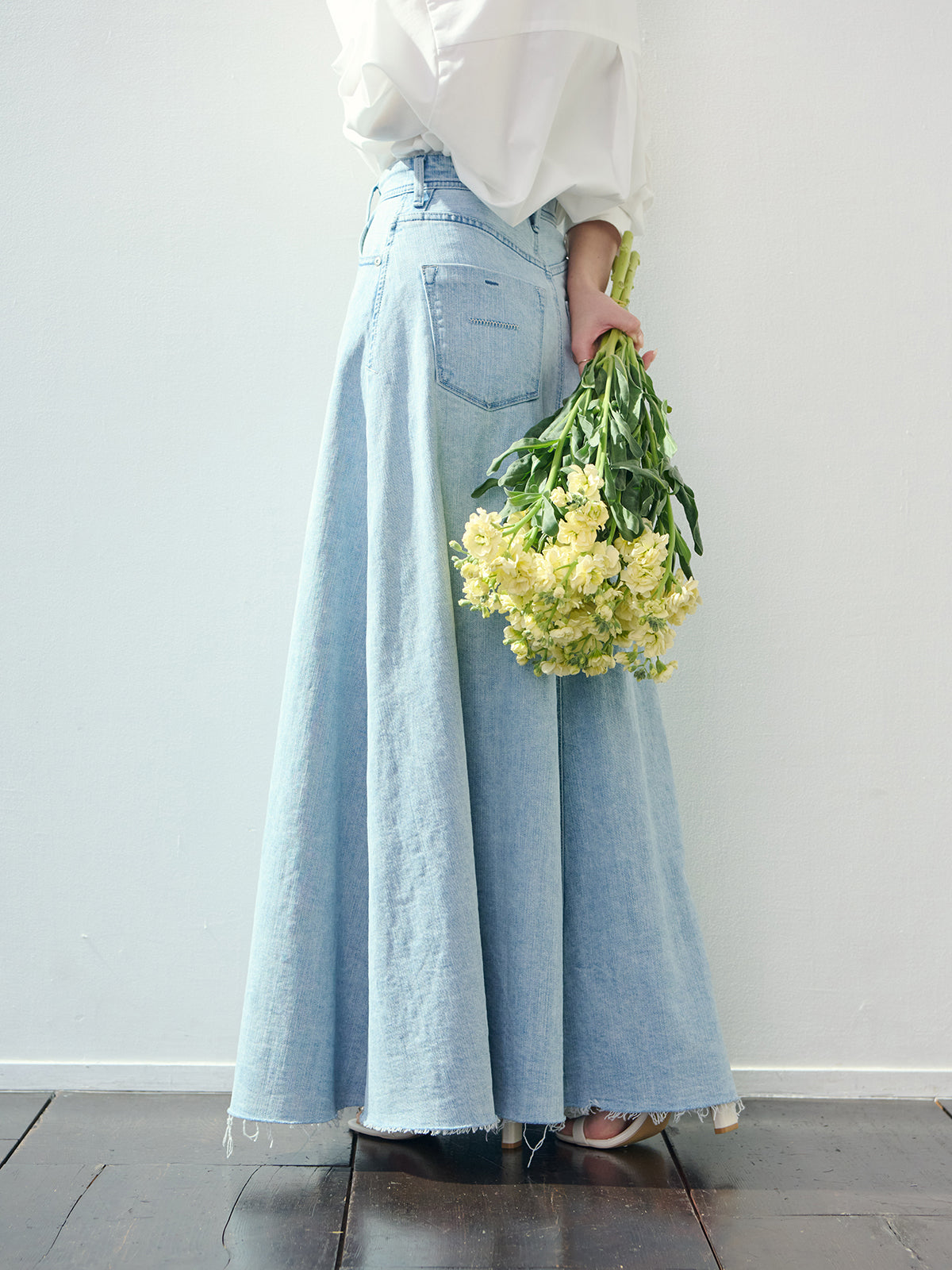 【YANUK×ánuans】Volume Flare Skirt / CIC