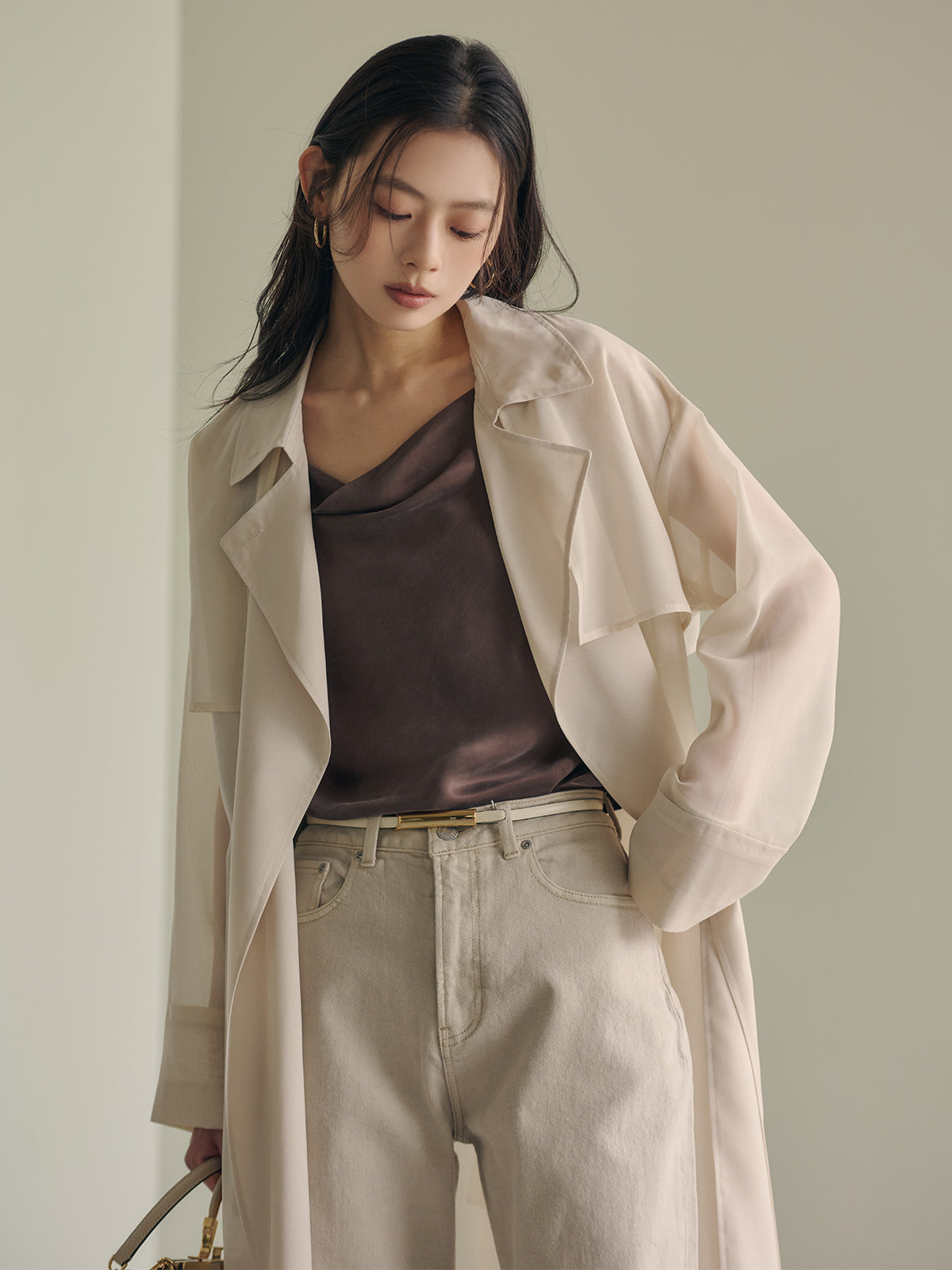 シアーロングコート