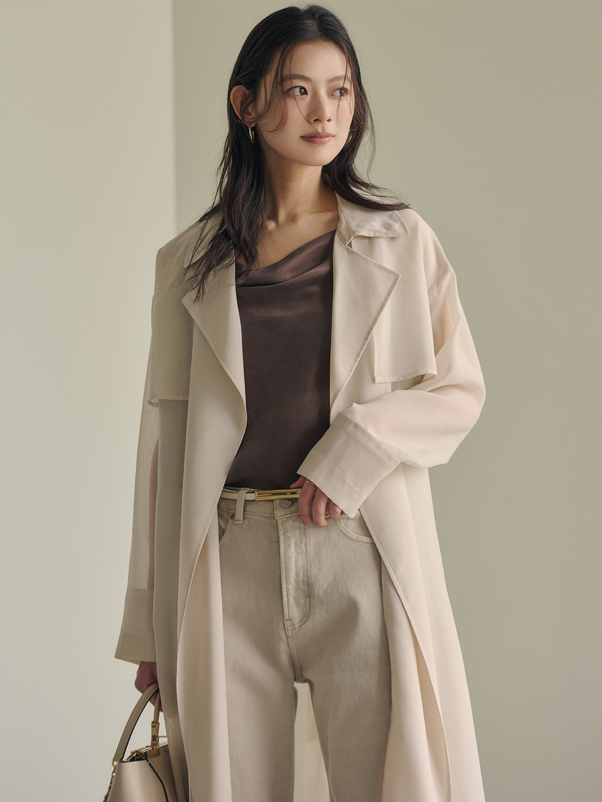 シアーロングコート