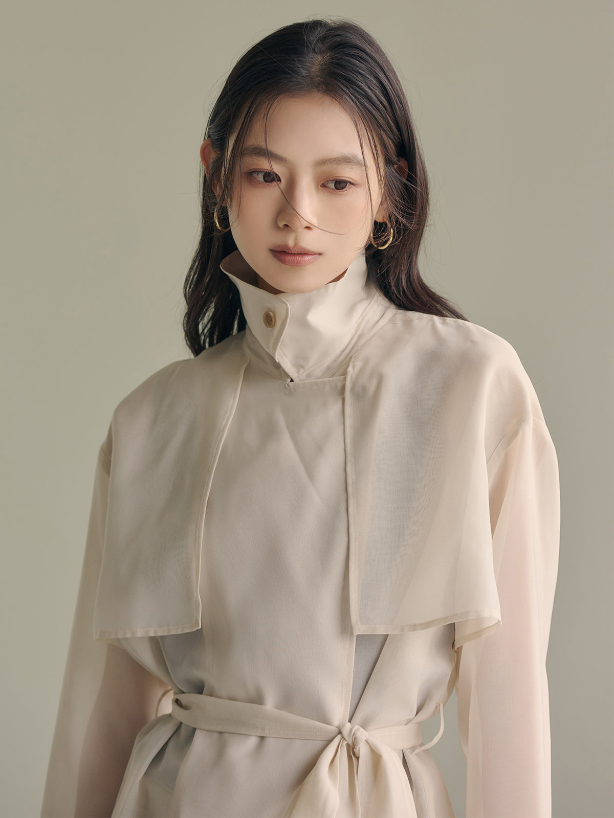 シアーロングコート