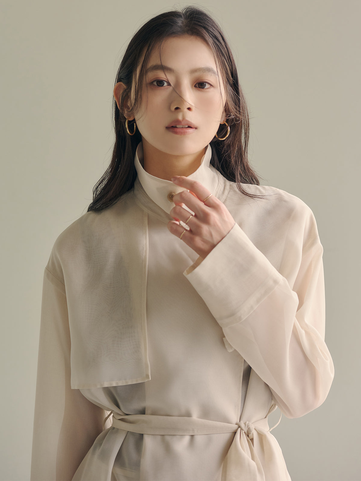 シアーロングコート