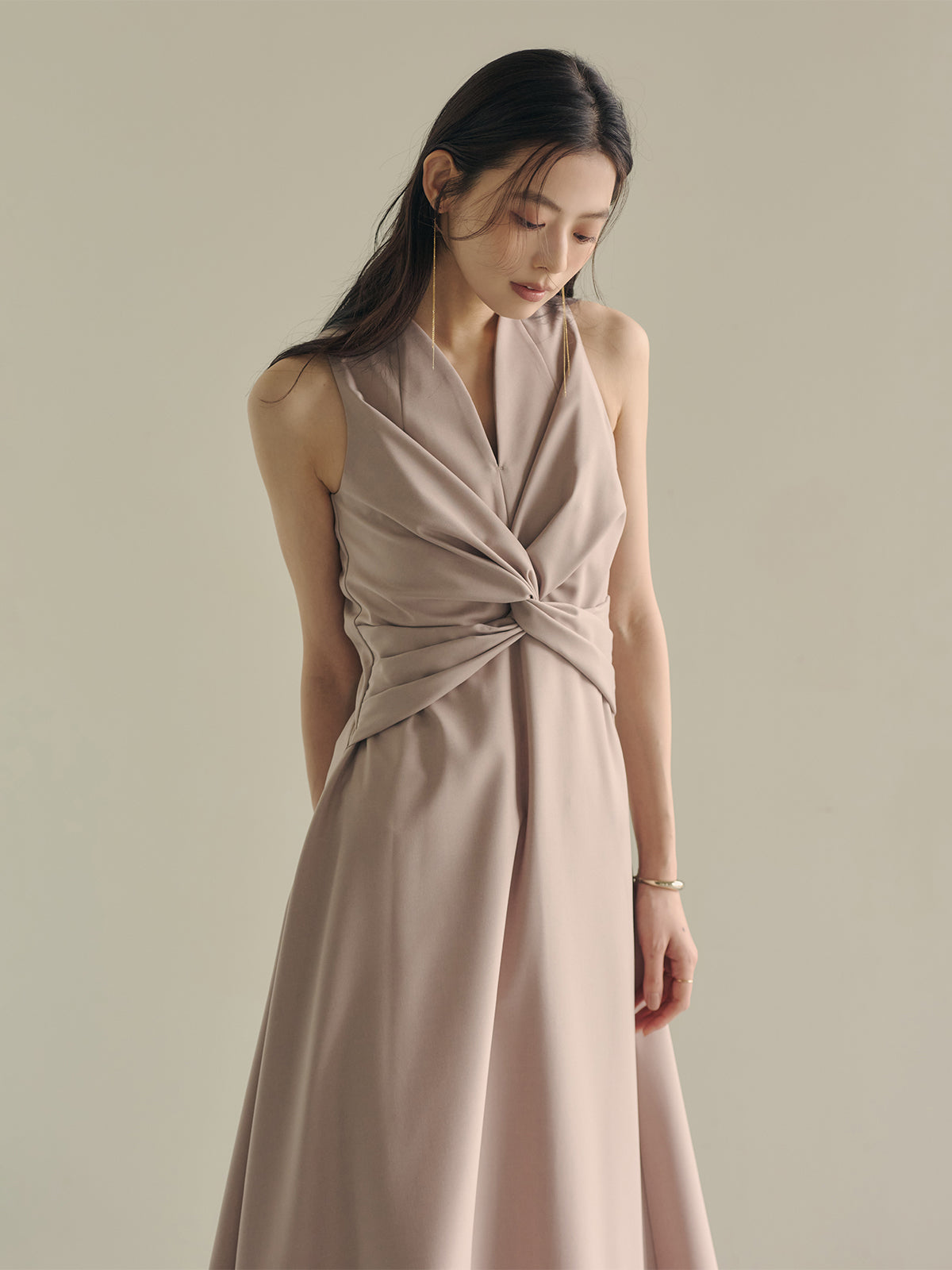 ツイストギャザーワンピース