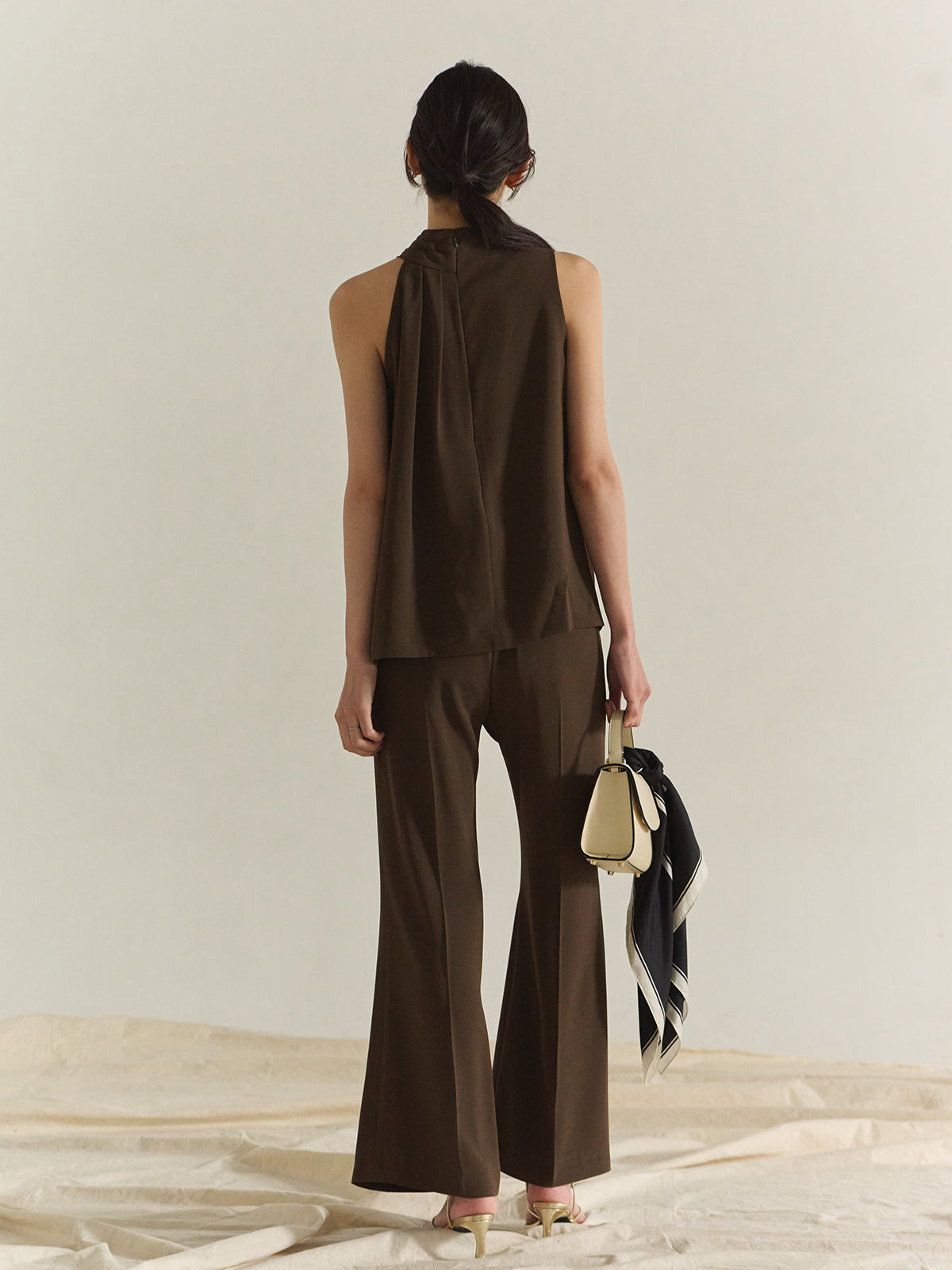 Halter ánuans Neck Top