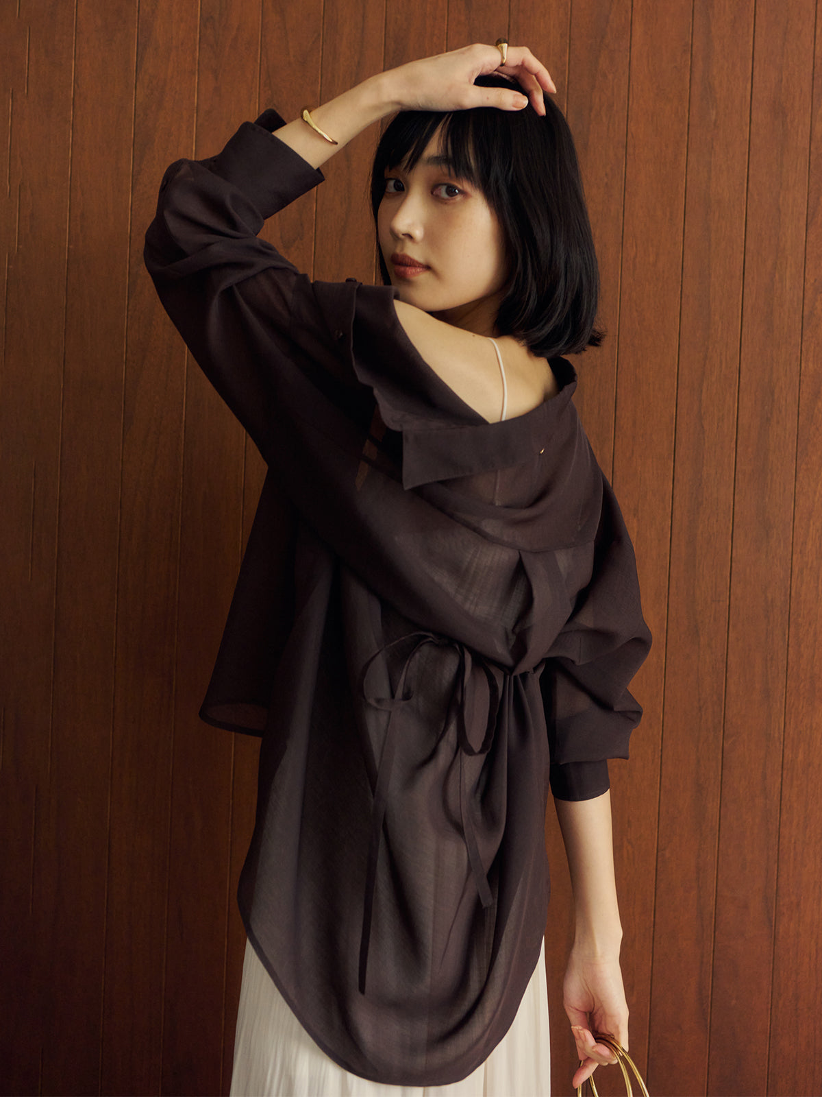 MODEL:172cm COLOR:BROWN SIZE:F