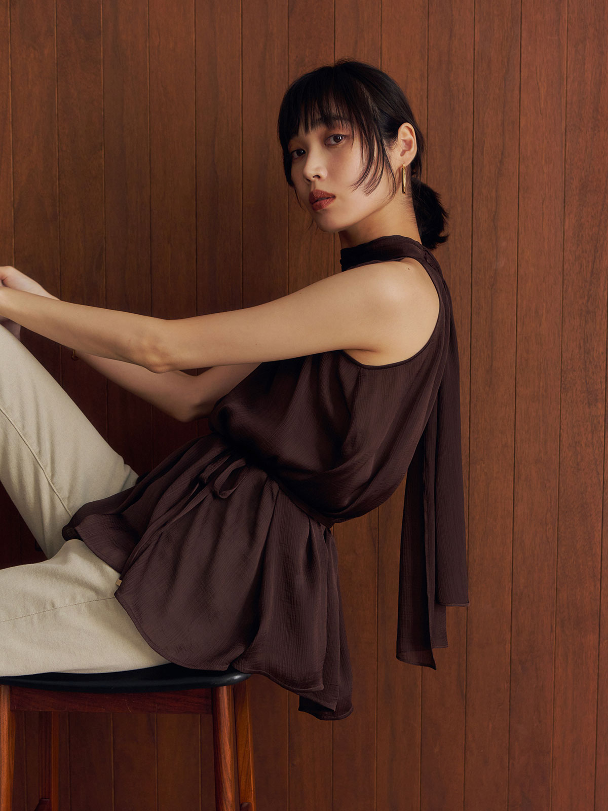 MODEL:172cm COLOR:BROWN SIZE:F
