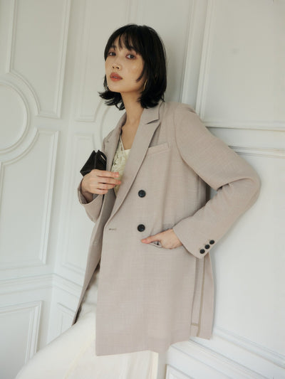 メッシュロングスリットジャケット