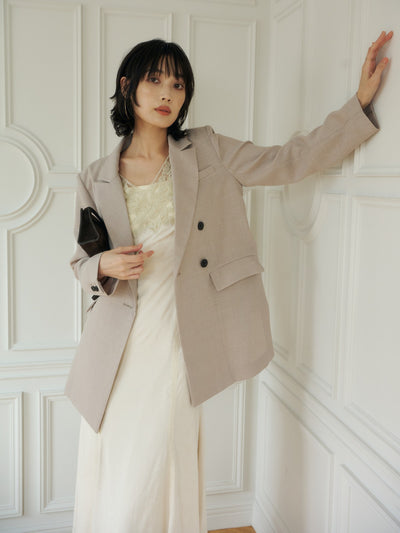 メッシュロングスリットジャケット