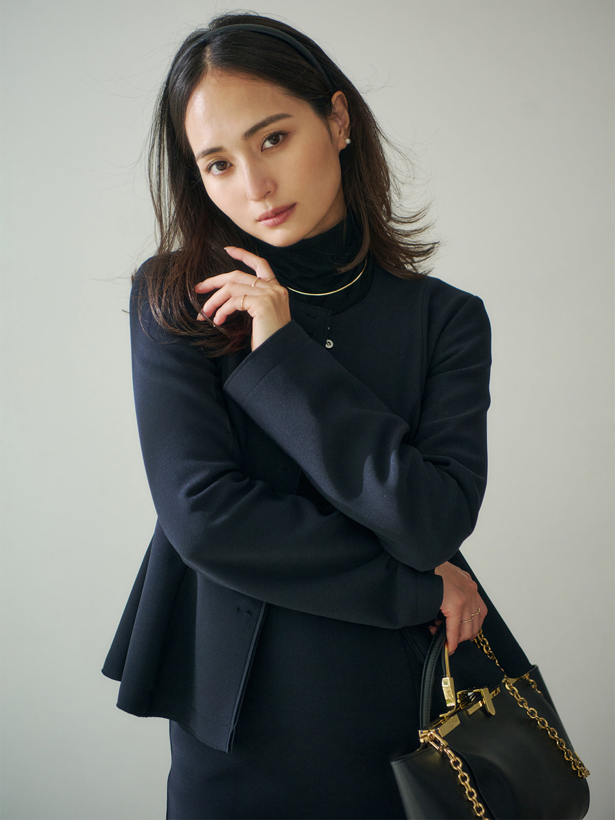 MODEL:160cm COLOR:NAVY SIZE:1