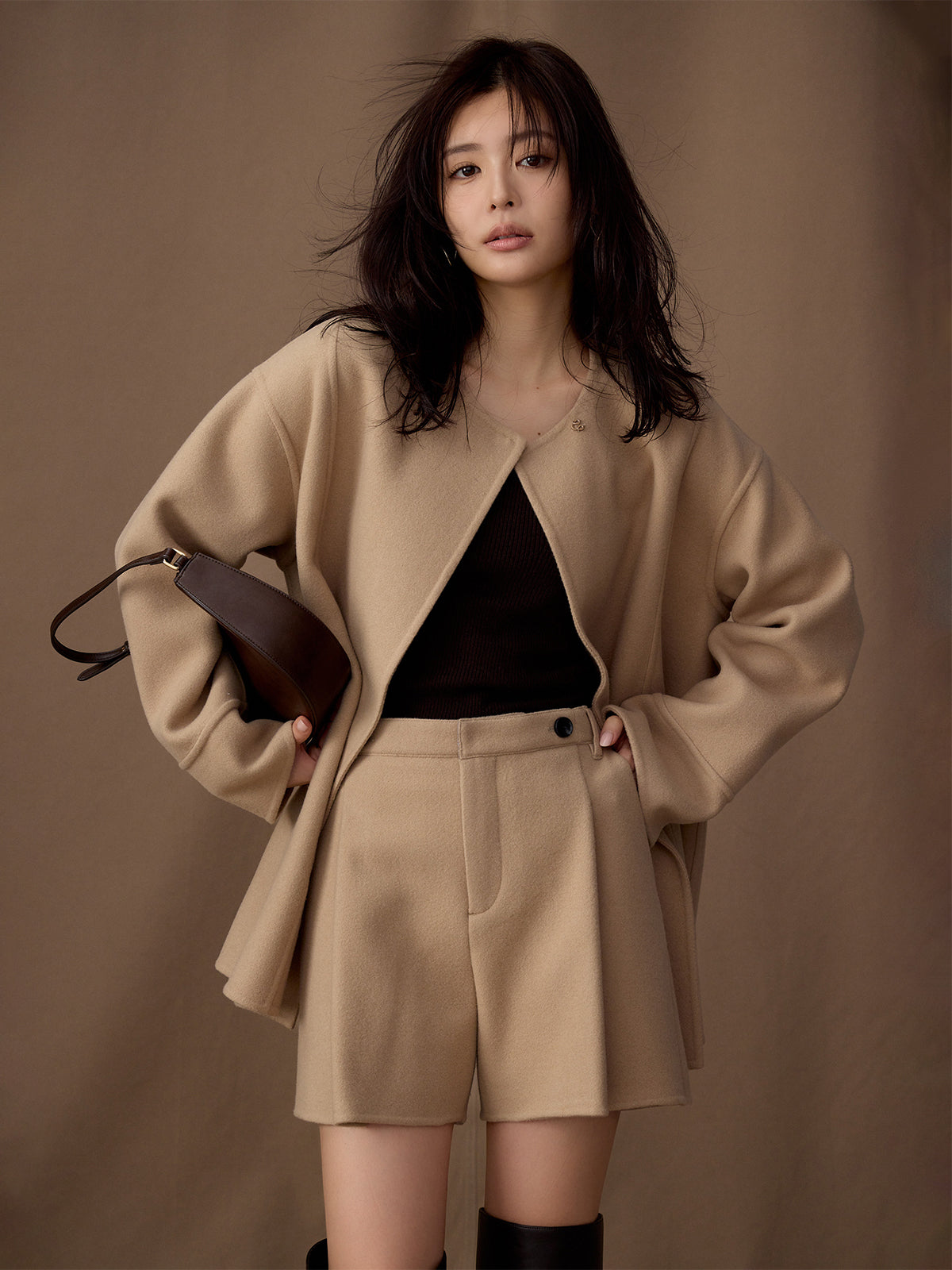 MODEL:164cm COLOR:BEIGE SIZE:1