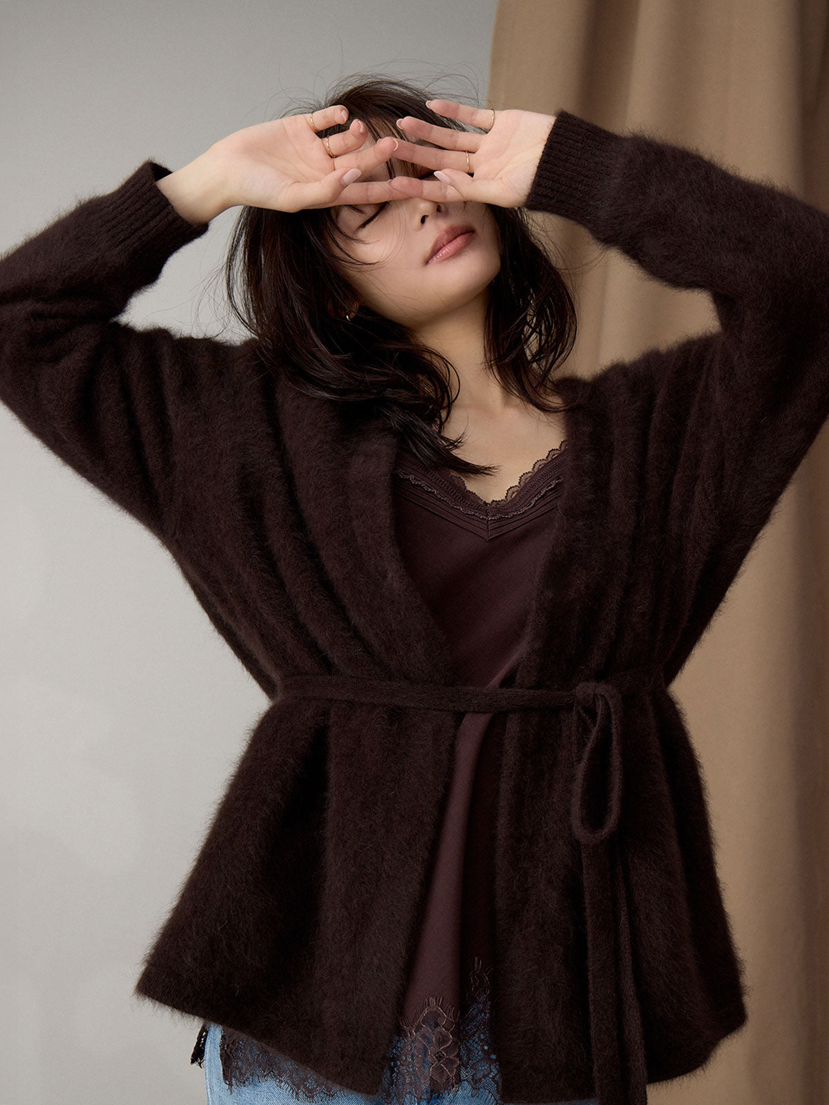 MODEL:164cm COLOR:BROWN SIZE:F
