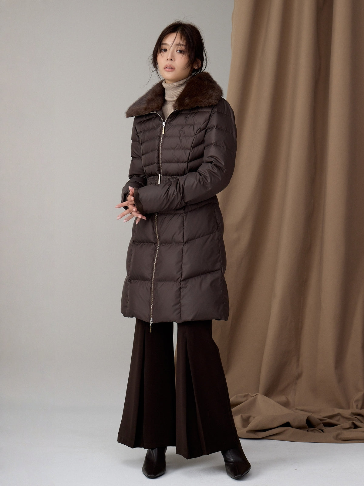 MODEL:164cm COLOR:BROWN SIZE:1