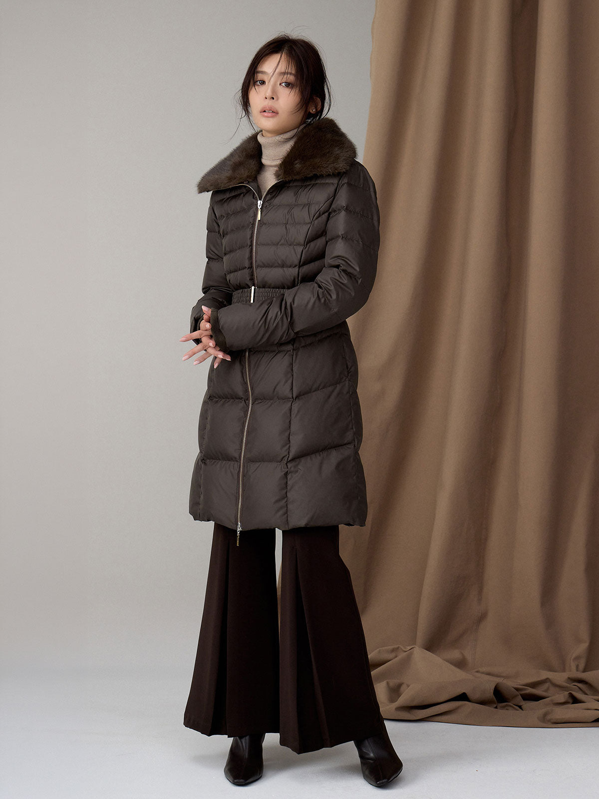 MODEL:164cm COLOR:BROWN SIZE:2