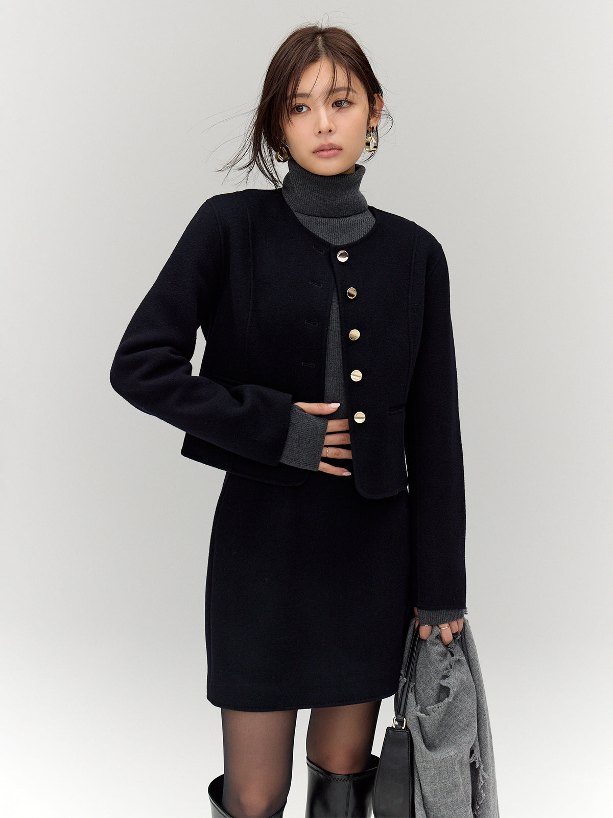 MODEL:164cm COLOR:NAVY SIZE:1