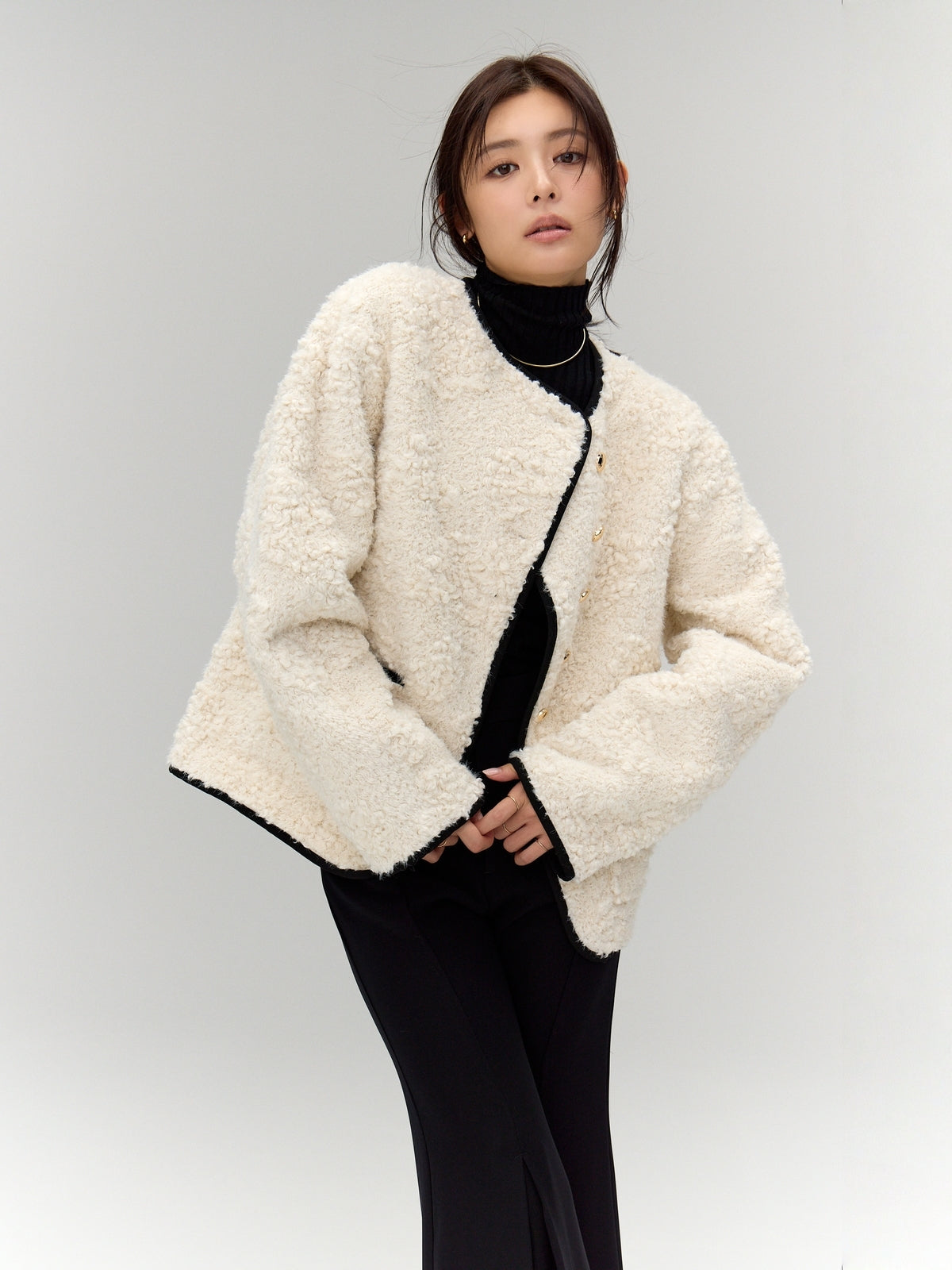 【WEB限定】ECOPEL パイピングボアジャケット