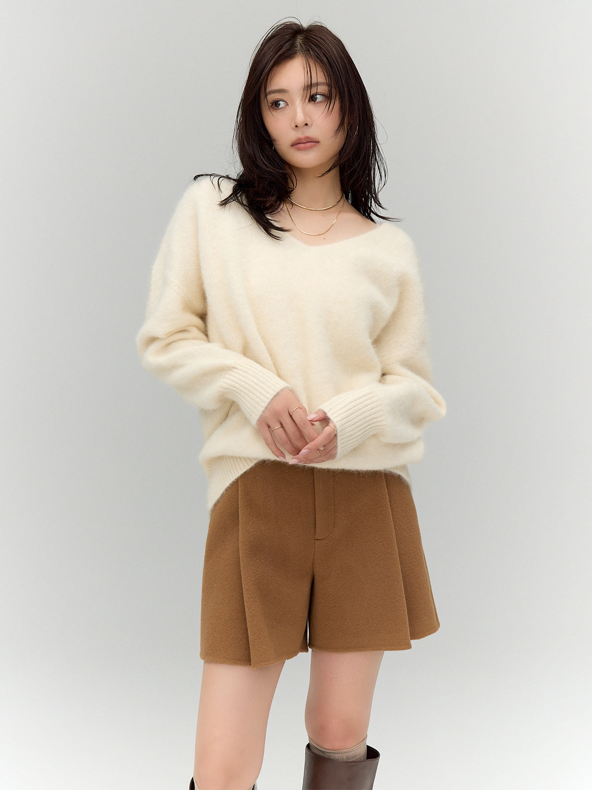MODEL:164cm COLOR:ECRU SIZE:F