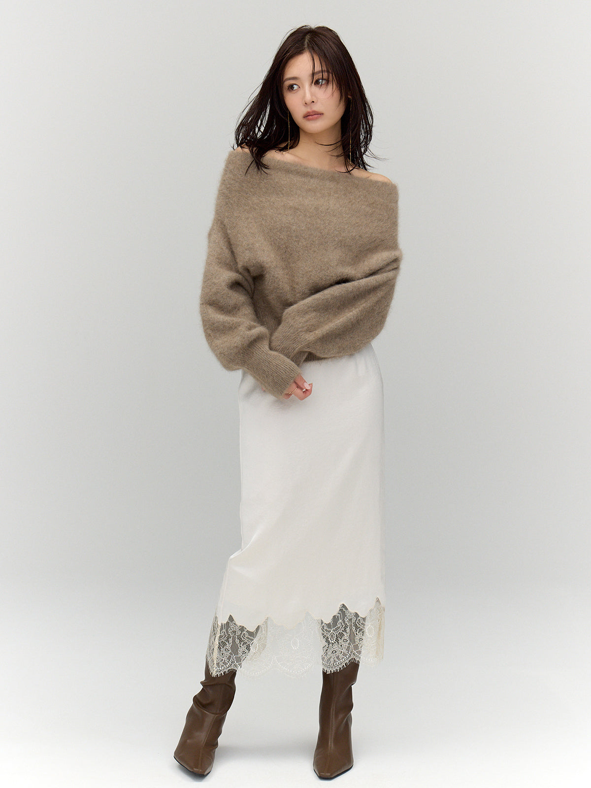 MODEL:164cm COLOR:ECRU SIZE:1