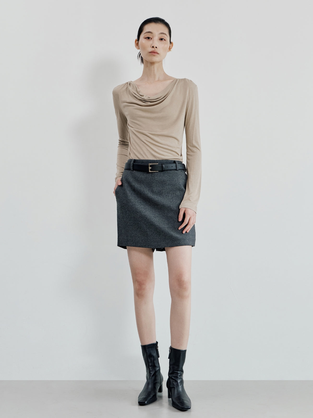 【BLOSSOM×ánuans】DRAPE CUT TOPS