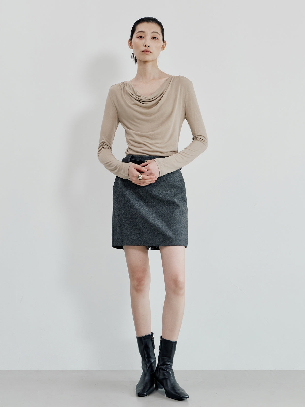 【BLOSSOM×ánuans】DRAPE CUT TOPS