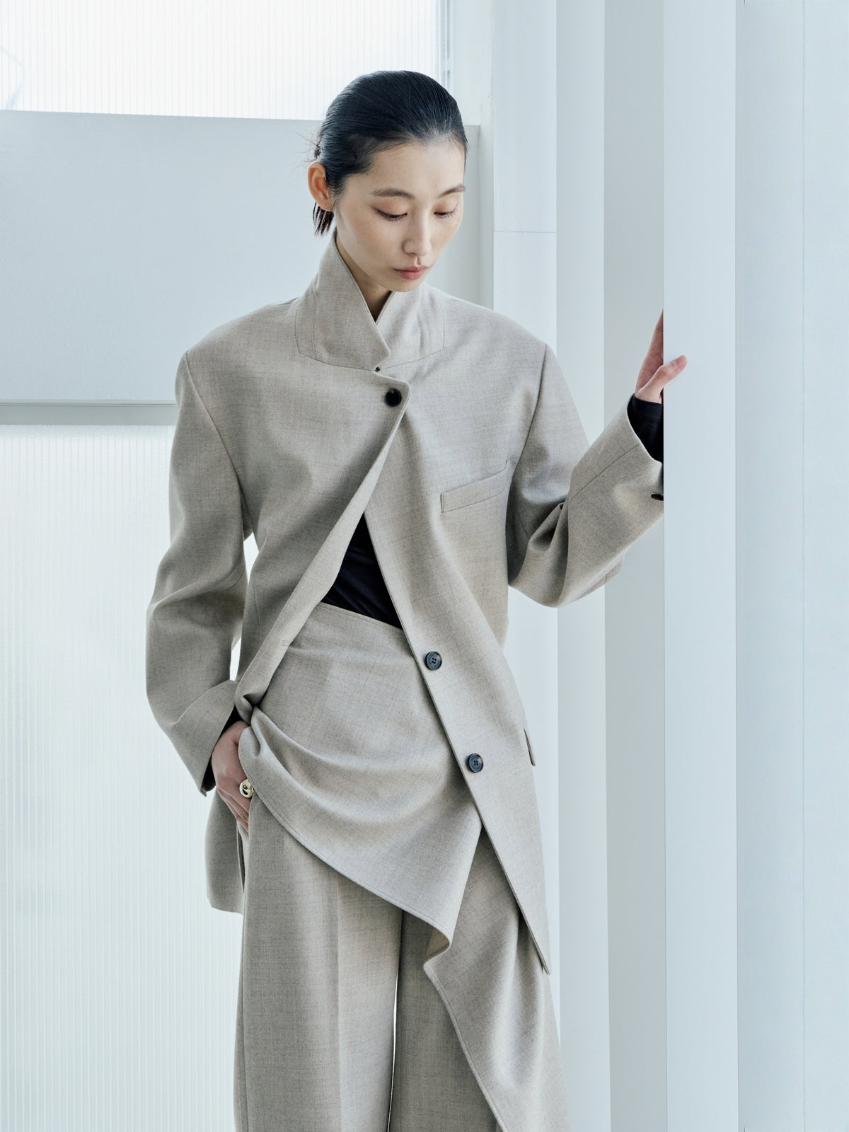 【BLOSSOM×ánuans】BUTTON MUFFLER